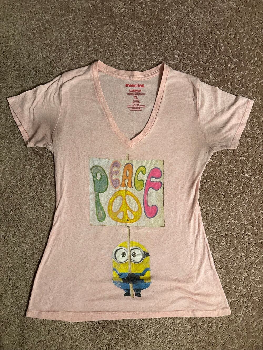 Despicable Me V-Neck Peace Tee